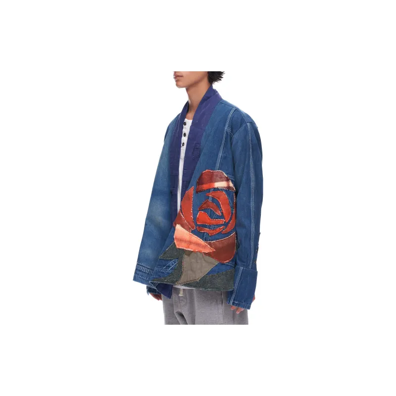 GREG LAUREN Denim Jackets Men Blue-1
