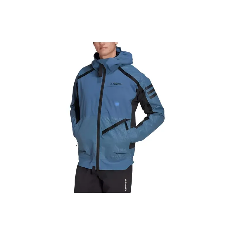 Adidas x TERREX Terre TERREX UTILITAS RAIN JACKET Jackets Coats Men's Magic Steel / Black-1