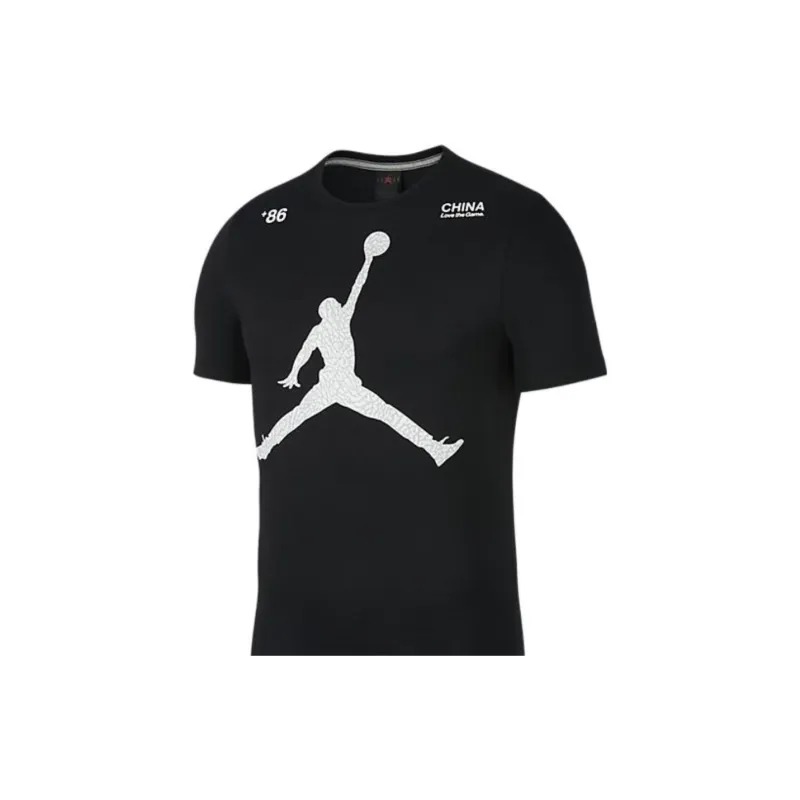 Jordan T Shirts Men Black-2