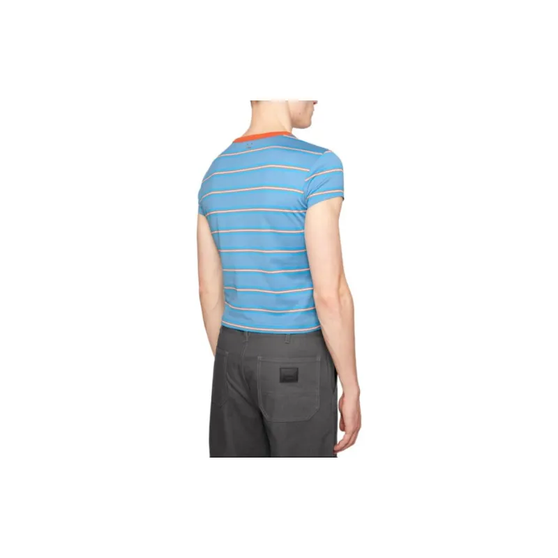 Acne Studios 2024 Autumn/Winter Collection T Shirt Unisex Sea Blue-2