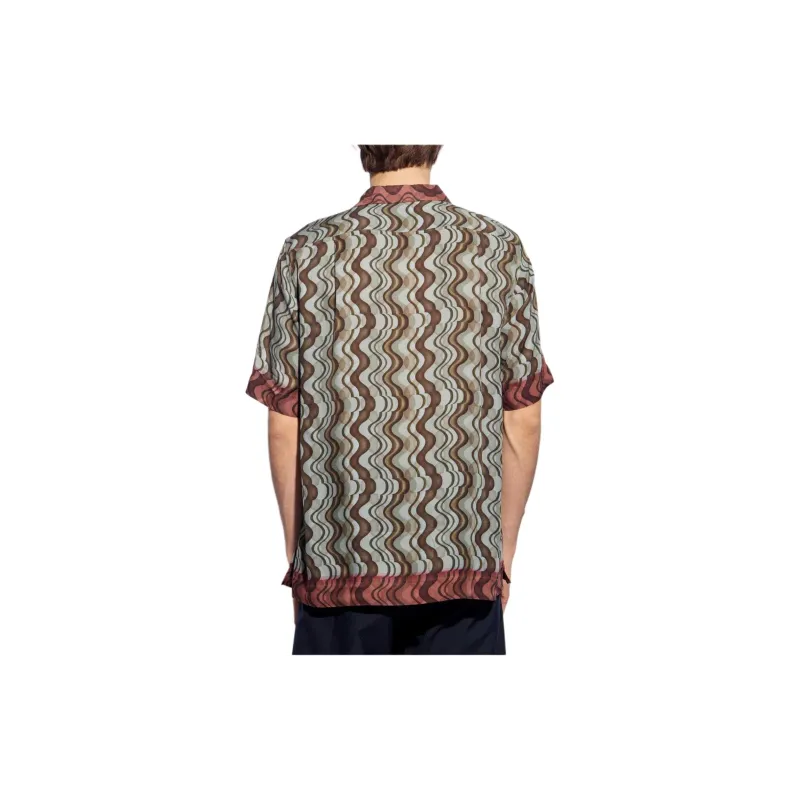 DRIES VAN NOTEN Pattern Printed Short Sleeved Shirt-1