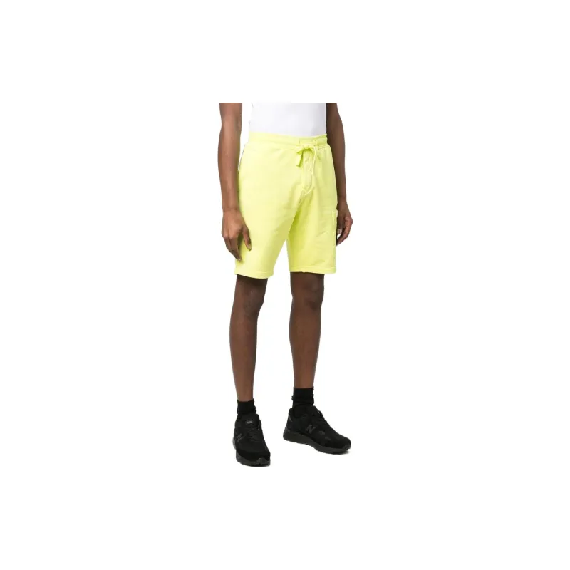 STONE ISLAND Compass-patch Cotton Track Shorts-3
