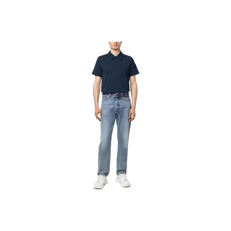 FENDI Button Detailed Short Sleeved Polo Shirt-1