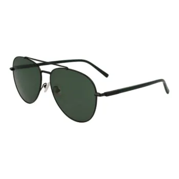 FERRAGAMO Alloy Plastic Metal Aviator Sunglasses Men's Black