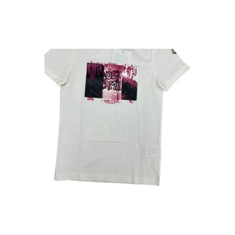 Moncler T Shirts Men White-3