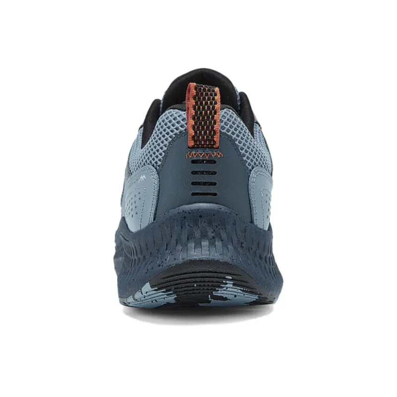 Skechers MEN'S GO Anti Slip Wear Resistant Low Top Running Shoes Men's Dark Gray Blue-5