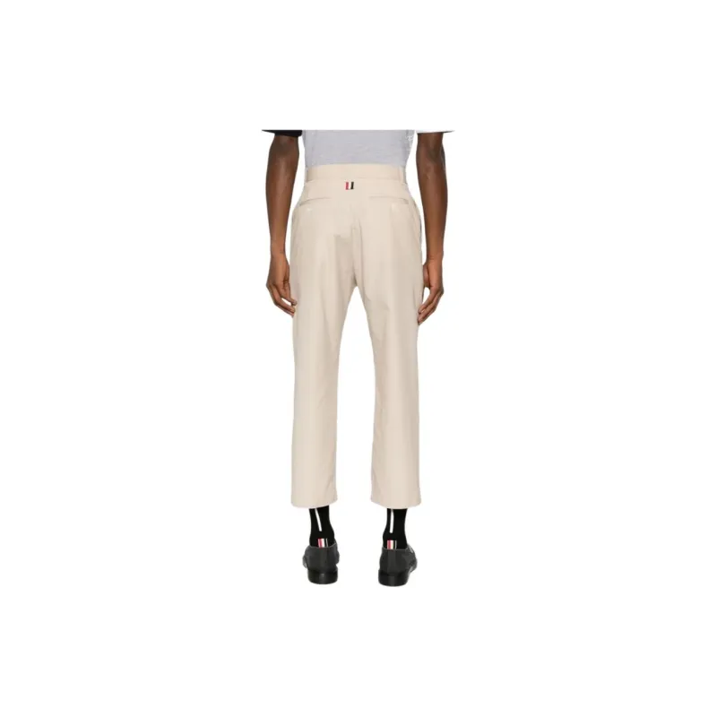 THOM BROWNE Mid Rise Straight Leg Tailored Trousers-3