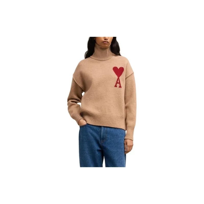 AMIPARIS Paris Ami De Coeur Logo Intarsia Knitted Jumper-1