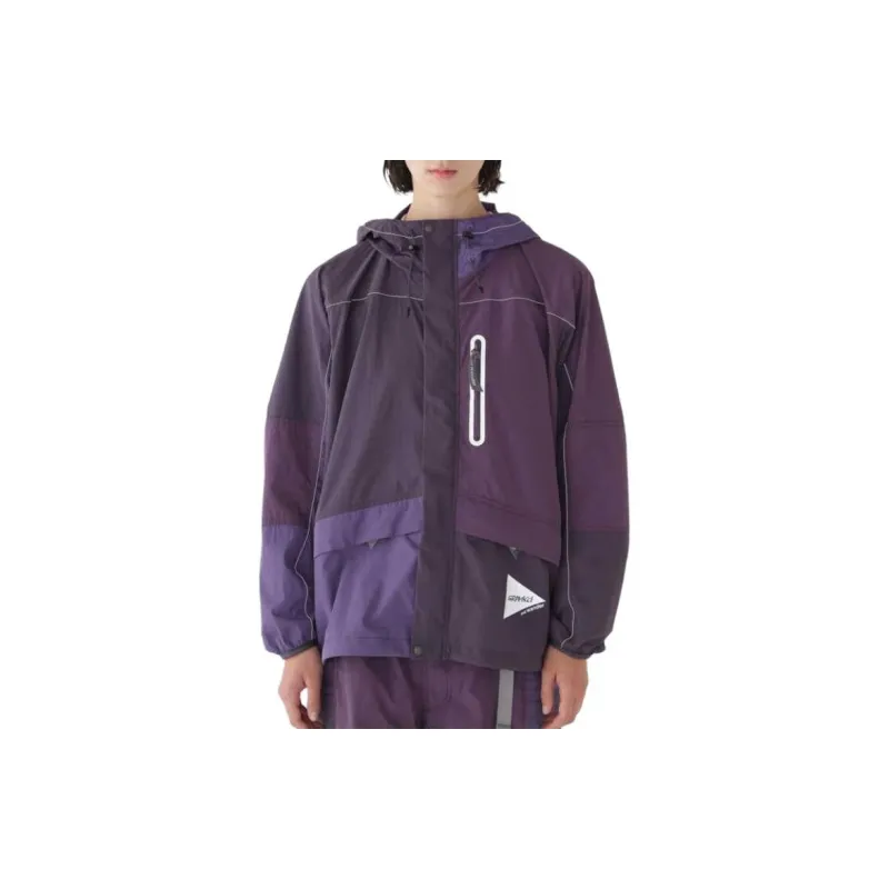 Gramicci X And Wander Patchwork Wind Hoodie 'Multicolor/Purple'-2