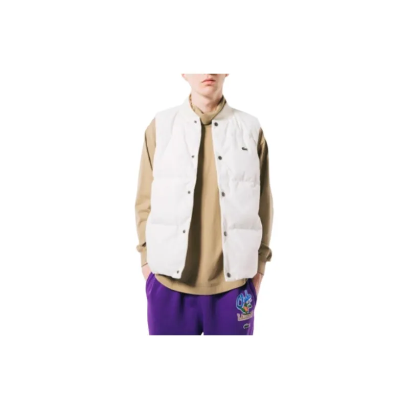 LACOSTE Vests Men White-2