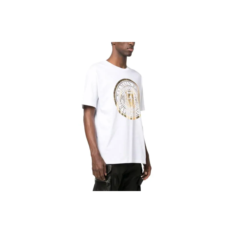 BALMAIN T Shirts Men White-3