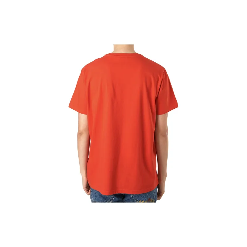 Moncler T-Shirts Men Orange Red-2