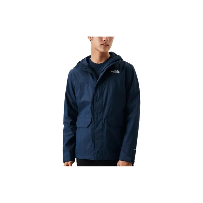 THE NORTH FACE City Outdoor Collection Windbreaker Jackets Men Navy Blue-1