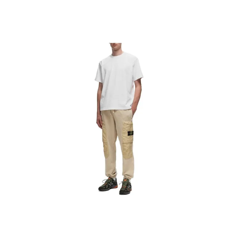 STONE ISLAND Fleece Tapered Leg Pants-2