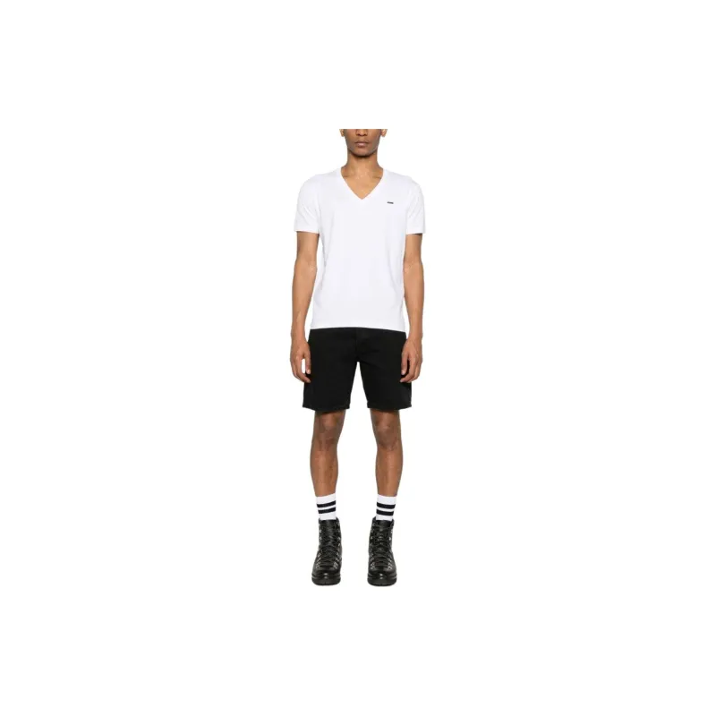 DSQUARED 2 Logo Plaque V Neck T Shirt-1