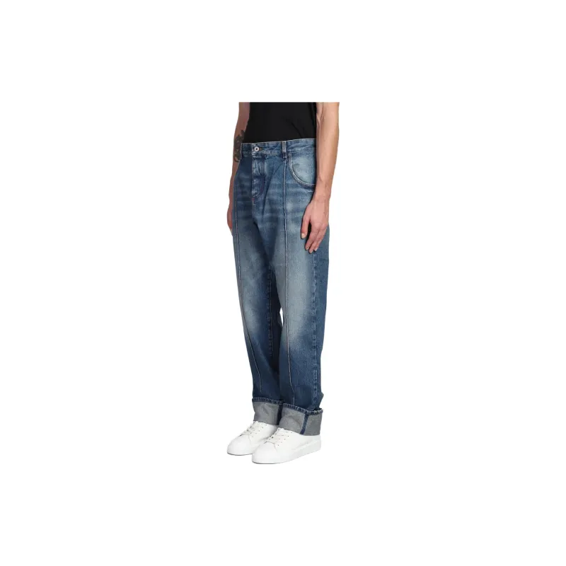 BALMAIN Faded Straight-leg Jeans-3