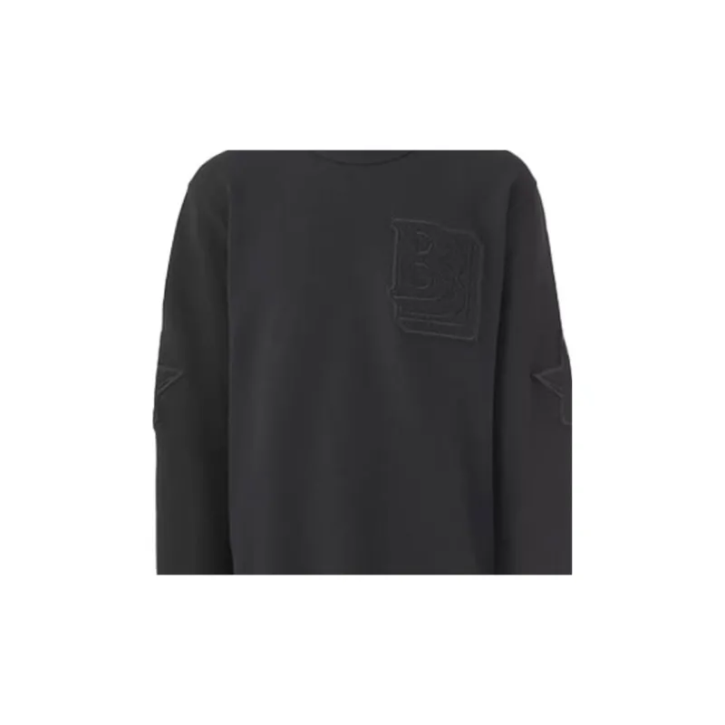 Burberry Letter And Star Graphic Cotton Sweatshirt-3