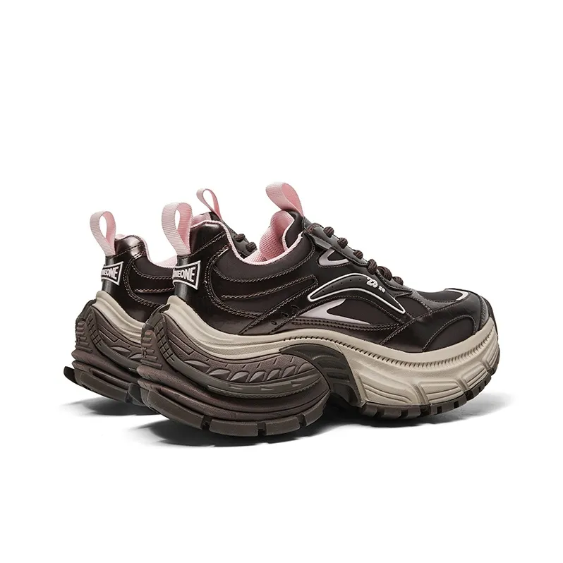 CHERYKALLY Wear-Resistant Height Increasing Low-Top Chunky Sneakers 6cm Women's-2