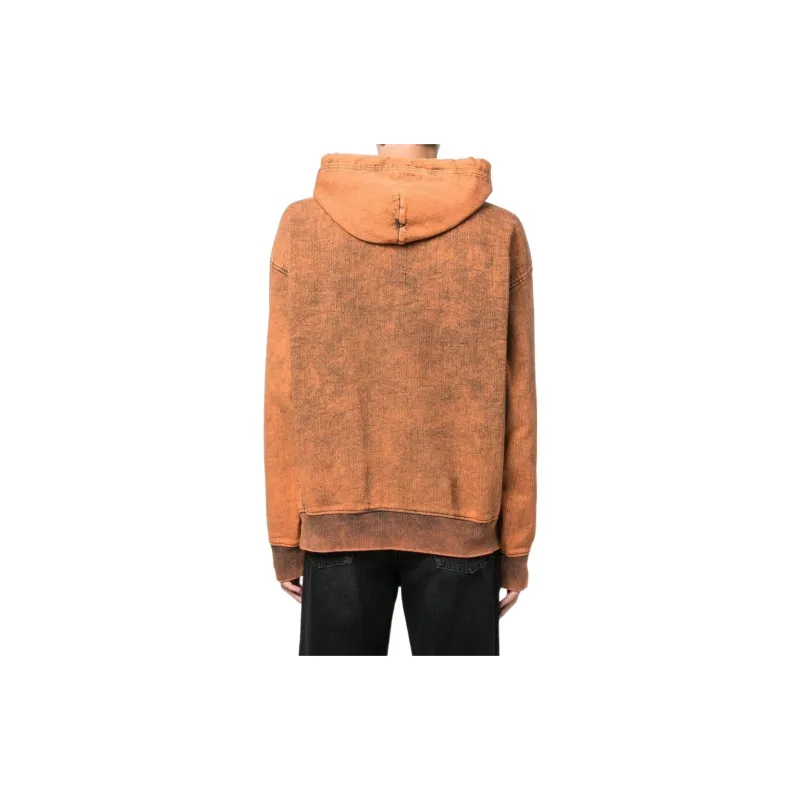 DIESEL Logo Patch Denim Drawstring Hoodie-2