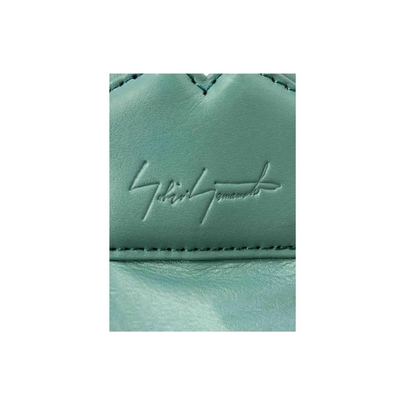 Yohji Yamamoto Cow Leather Backpack Unisex Green-5