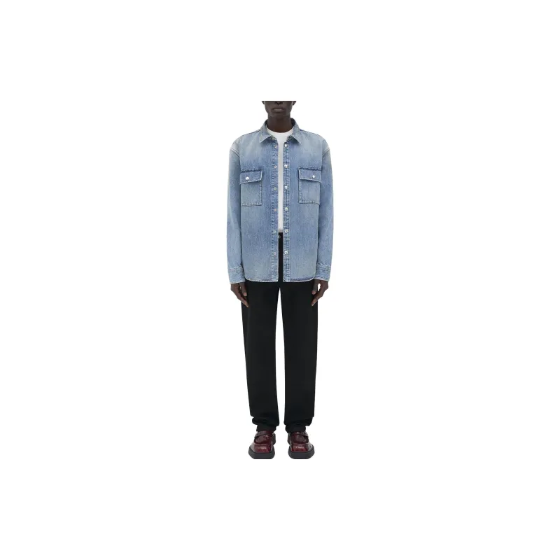Bottega Veneta Vintage Medium Indigo Denim Shirt-2