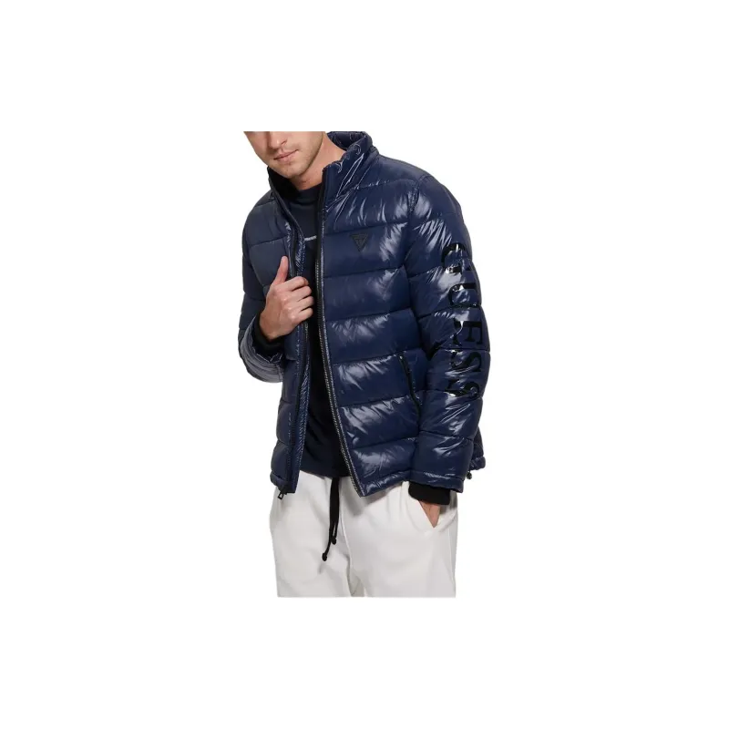 GUESS Anthony Logo Down Jacket Jackets Coats Men's Blue-4