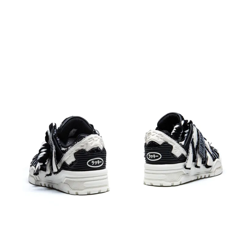 KUX Denim Mini Puffy Wear-Resistant Height Increasing Low-Top Skateboard Shoes Unisex-12