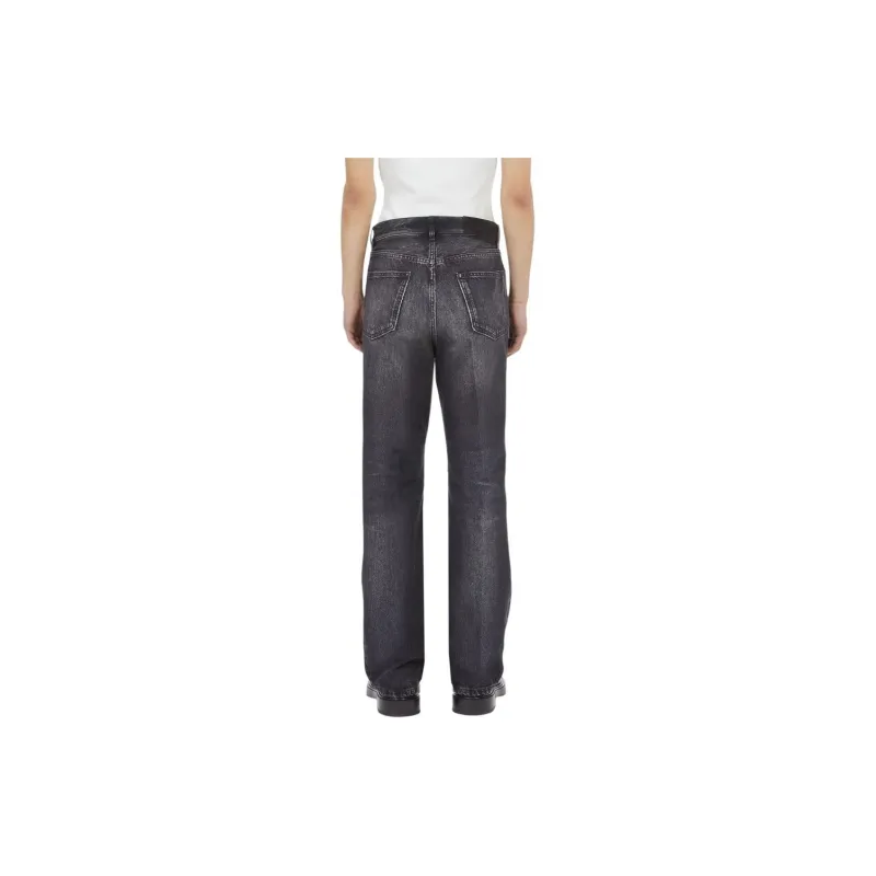 Ferragamo Stonewashed Denim Straight leg Jeans-3
