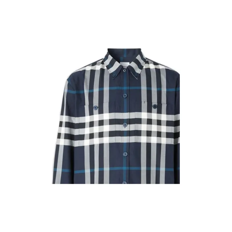 Burberry Night Check Twill Shirt-5