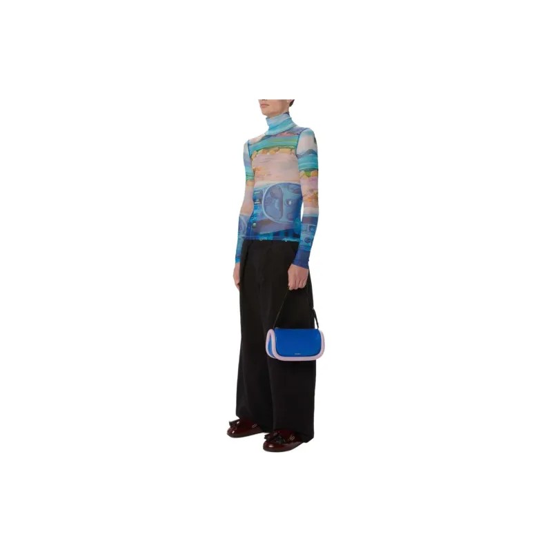JW Anderson Graphic Printed Sheer Turtleneck T Shirt-3