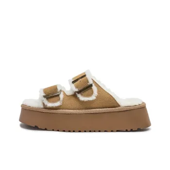 AGSDON Fuzzy Abrasion Resistant Slide Slippers Women's