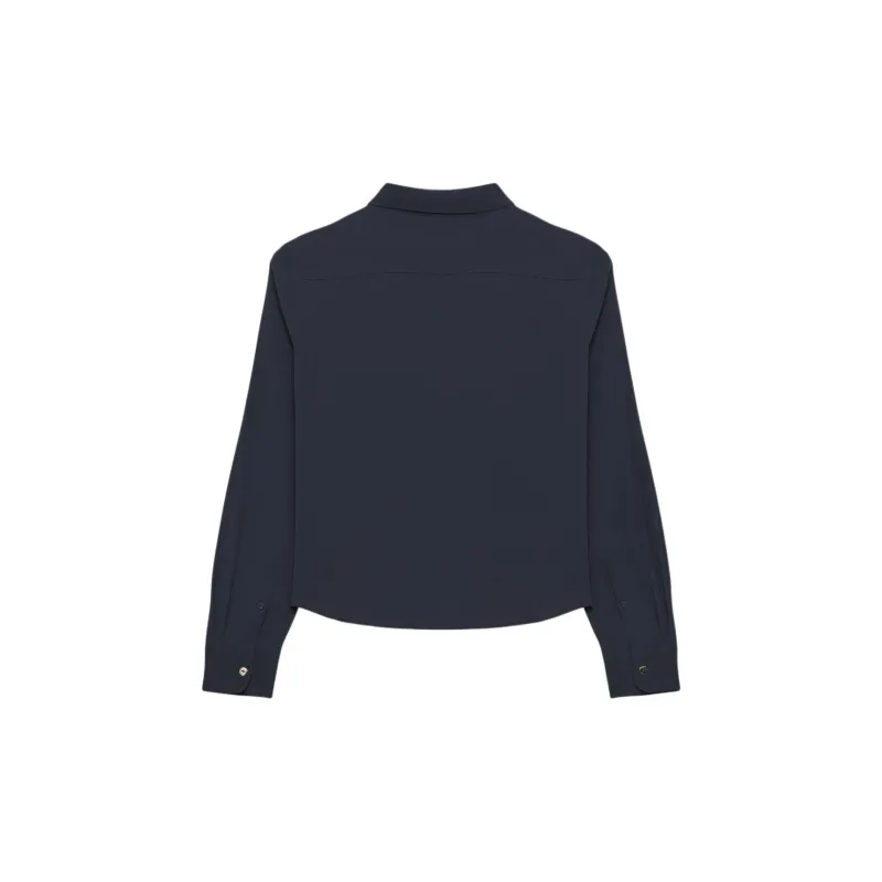 ARITZIA Sunday Best Panna Shirt Shirt Women's Admiral/Marine Blue-1