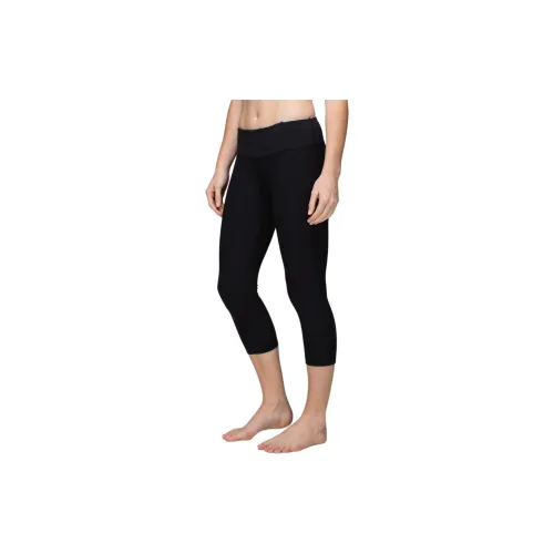 Lululemon Wunder Under Sports Pants Women's Black/Floral/Black/Color