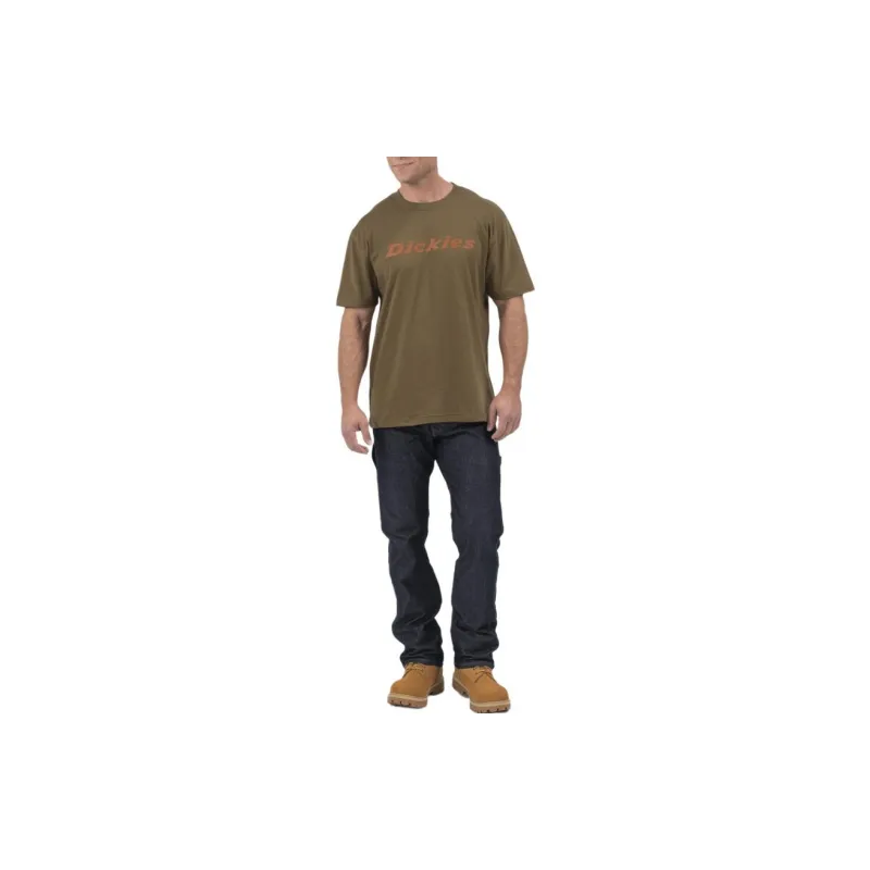 Dickies Short Sleeve Wordmark Graphic T-Shirt T-Shirt Men's Olive Green-2