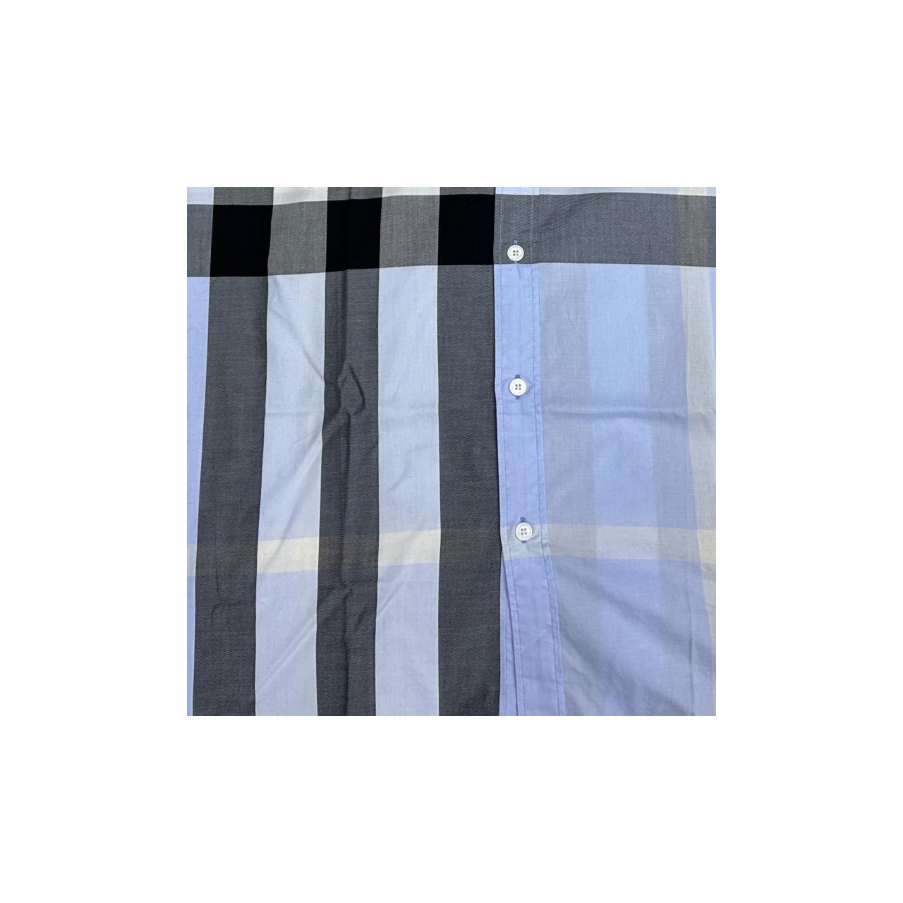 Burberry Check Print Single-Breasted Point Collar Short