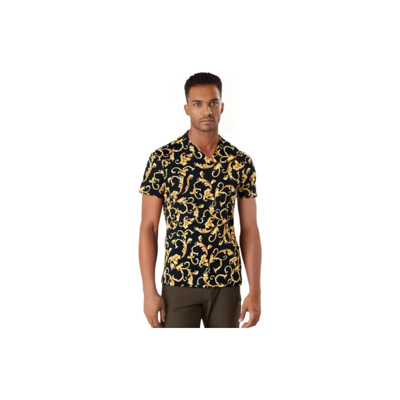 VERSACE T Shirts Men Black-7