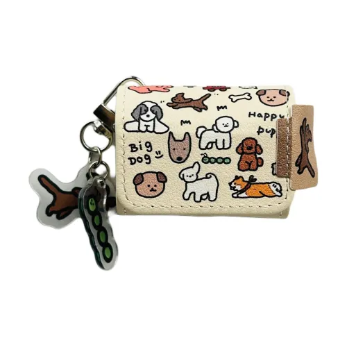 Compatibility With Apple AirPods 4/2/3/4th Generation/AirPods Pro/Pro 2 Leather Flap Puppy Pendant Headphone Cases