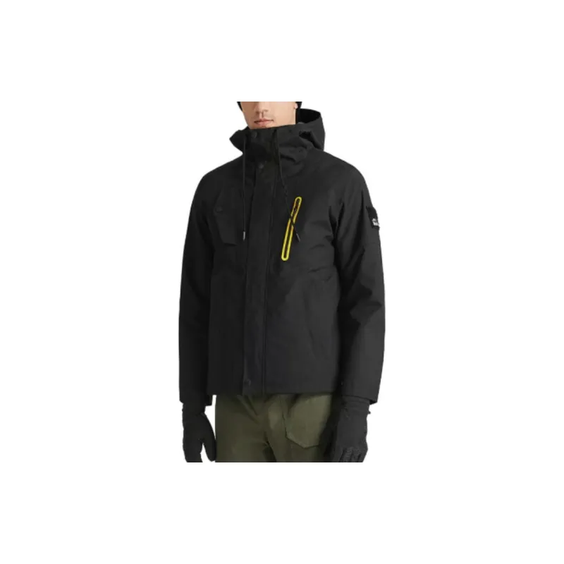 Jack Wolfskin Windproof Thermal Windbreaker Jacket Unisex Black-3