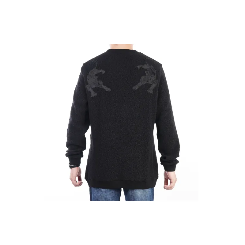 BOINIGAN VANITA Chito Crew Neck Regular Sweatshirt Winter Men's Black-3