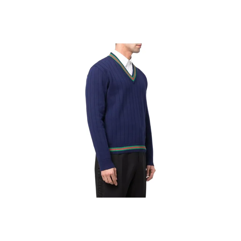 GUCCI Sweaters Men Navy Blue-3