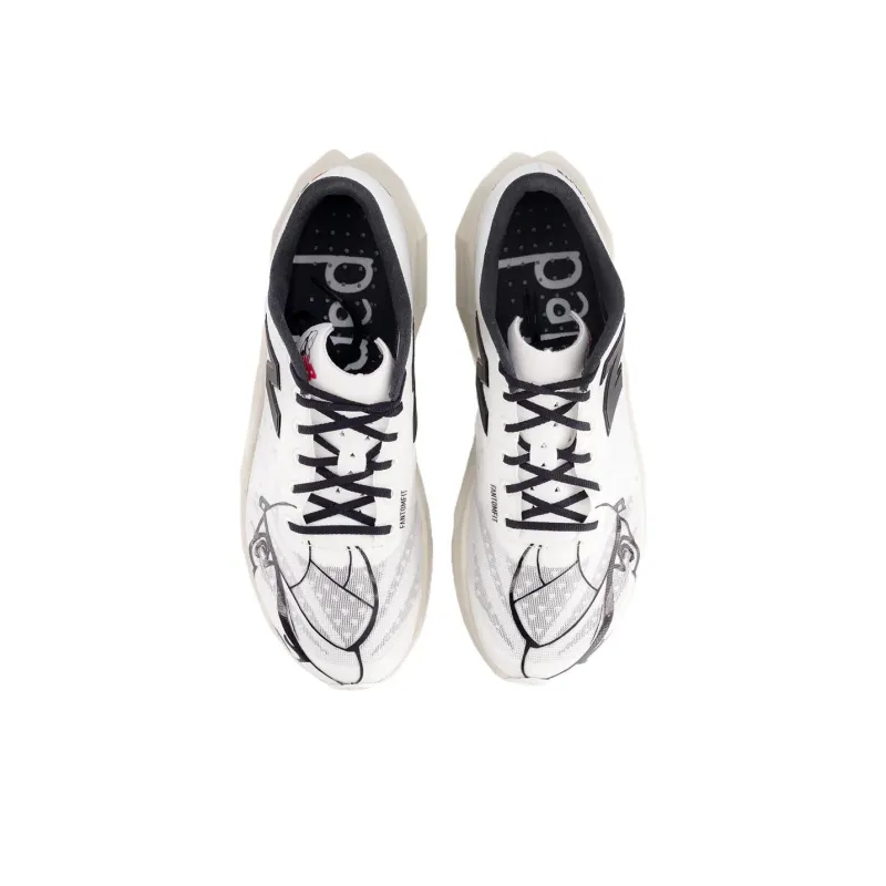 Paperboy x New Balance NB FuelCell SC Elite V4 Anti Slip Wear Resistant Low Top Running Shoes Unisex White Black-2