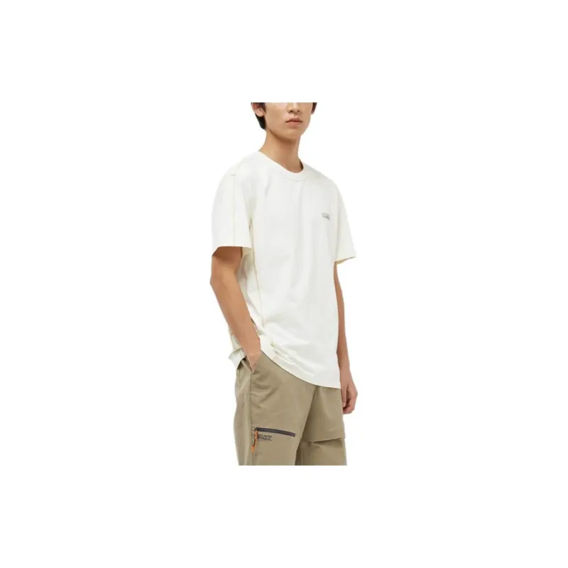Skechers SS24 T-Shirt Men's Cream Beige White-3