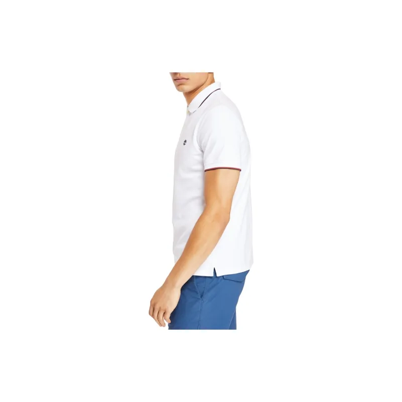 Timberland Polo Shirts Men White-4