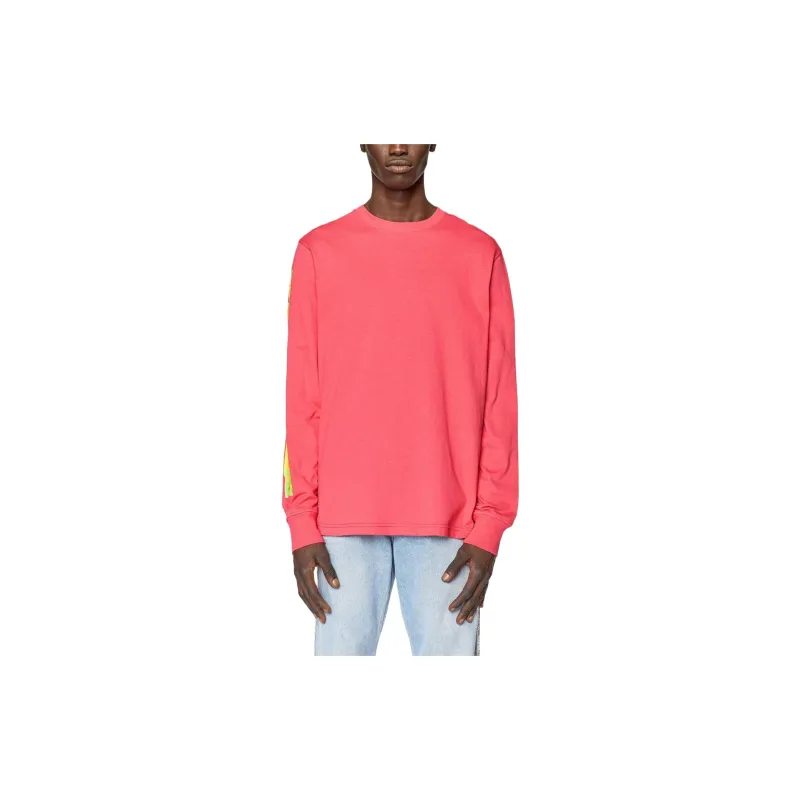 DIESEL T-Shirts Men Light Red-1