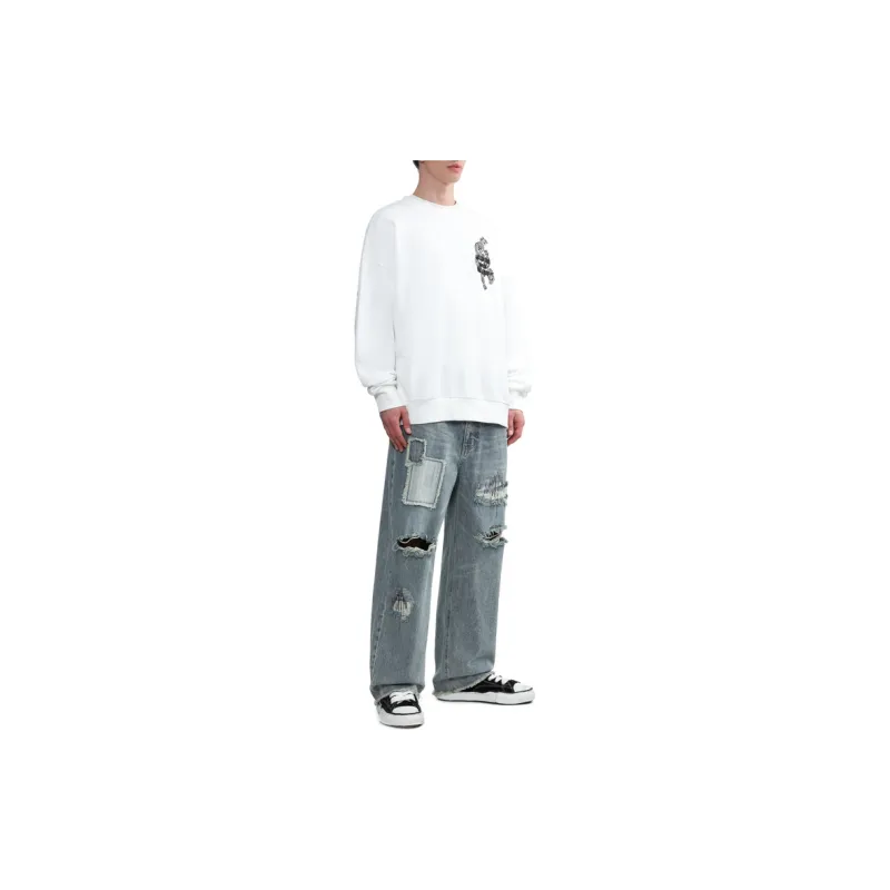 MUSIUM DIV Embroidered Cotton Sweatshirt-4