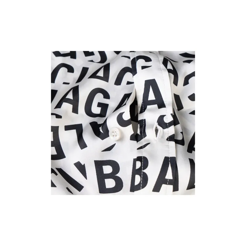 Balenciaga Logo Strips Large Fit Shirt-5