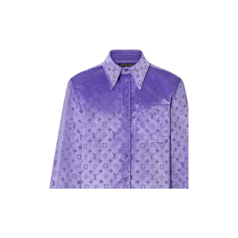 LOUIS VUITTON Shirt Men's Purple-4