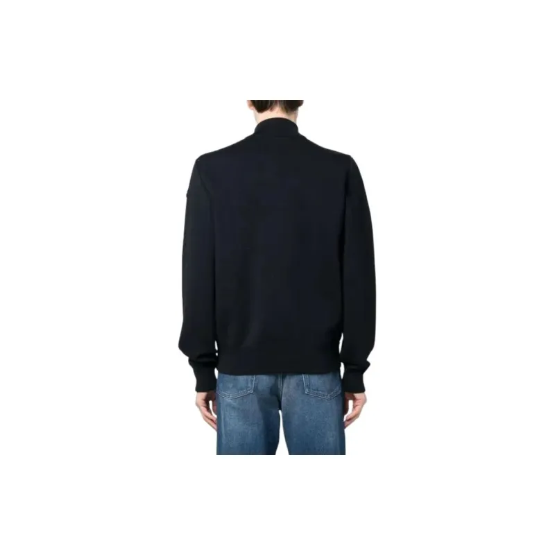 Moncler Logo Patch Knit Padded Cardigan-3