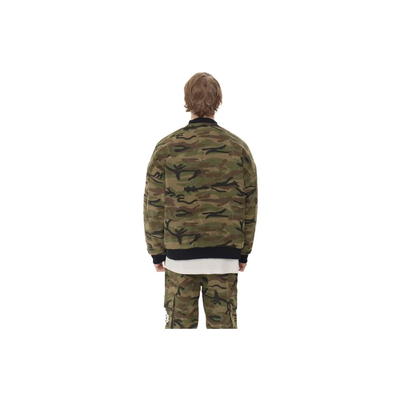 False Perception Jackets Coats Unisex Army Green-2