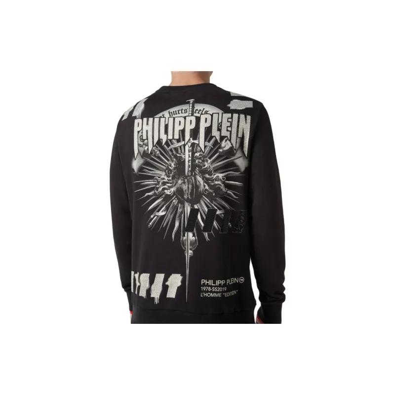 PHILIPP PLEIN Sweatshirts Men Black-4